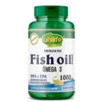ÓLEO DE PEIXE FISH OIL ÔMEGA 3 1000 MG 120 CÁPSULAS UNILIFE