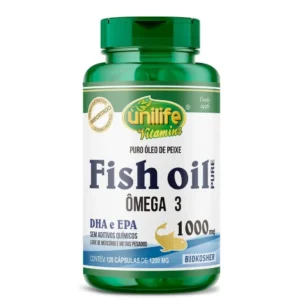 ÓLEO DE PEIXE FISH OIL ÔMEGA 3 1000 MG 120 CÁPSULAS UNILIFE