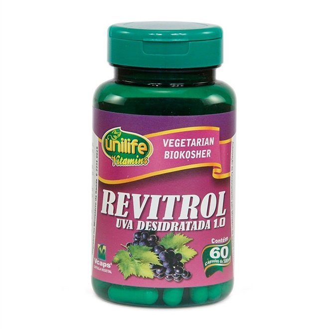 Revitrol Resveratrol uva 60 caps 500mg - Unilife